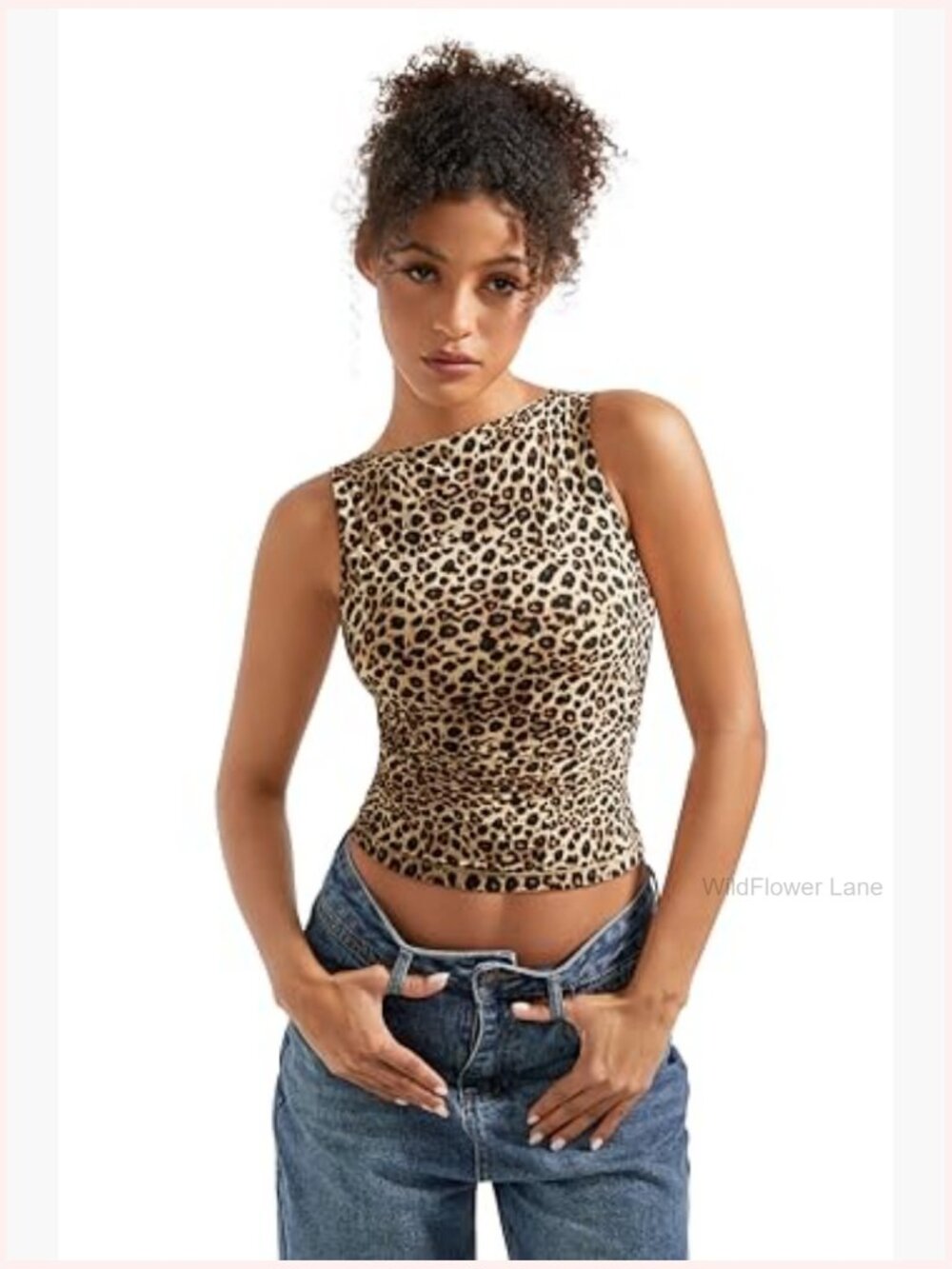 Double Lined Ruched Sleeveless Tank Top Going Out - Picture 3 of 7